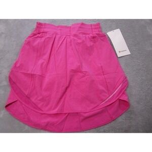 Lululemon Skirt Womens 4 Pink Hotty Hot HR Long Running Athletic Skort Liner
